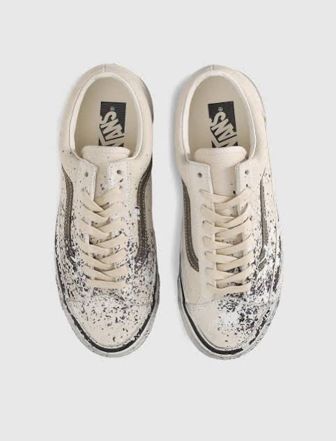 Vans LX Old Skool 36 -De Flippas “Paint Splatter" Tutledove / Beige Men’s Low Sneakers
