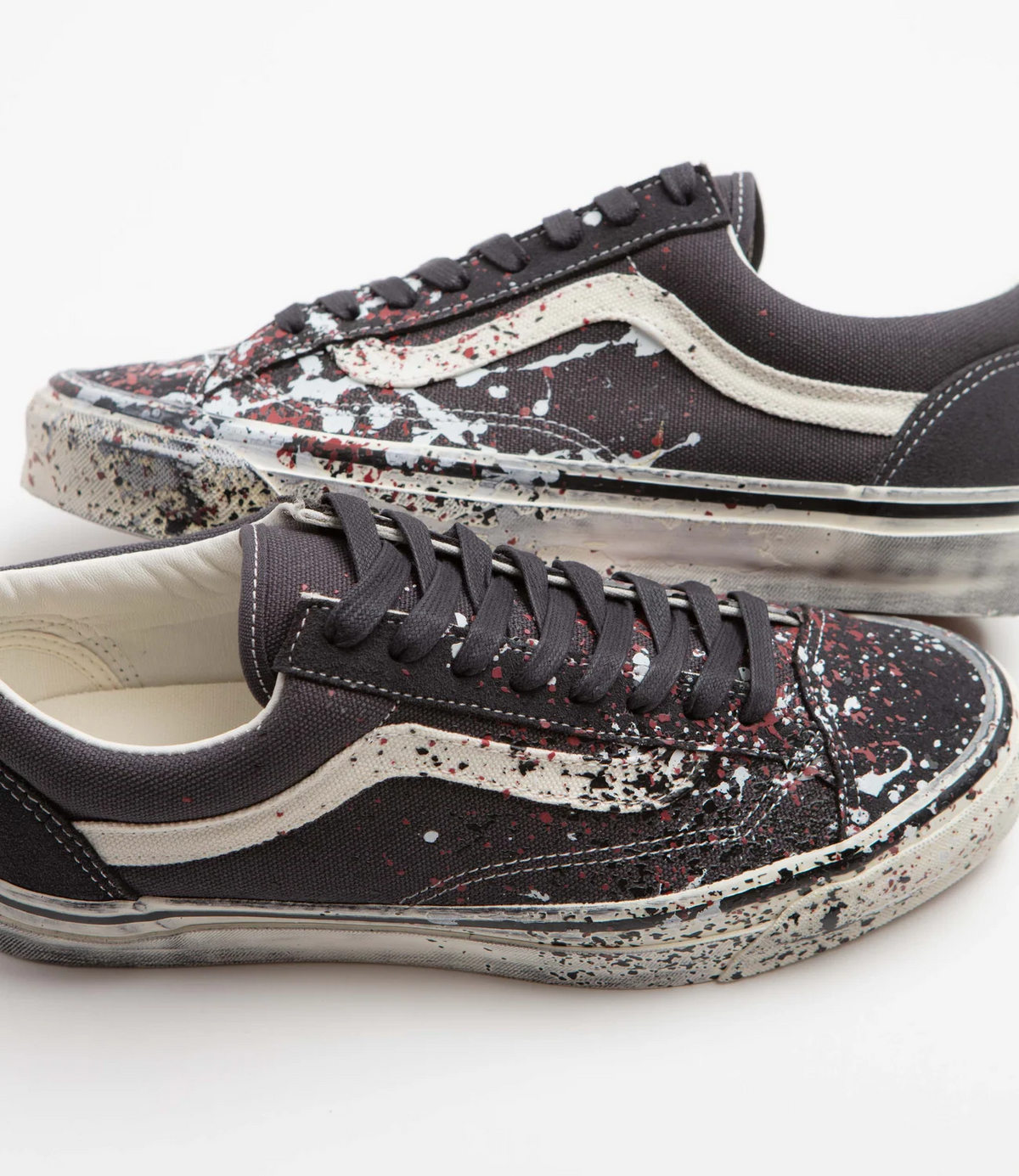 Vans LX Old Skool 36 -De Flippas “Paint Splatter" Charcoal Grey